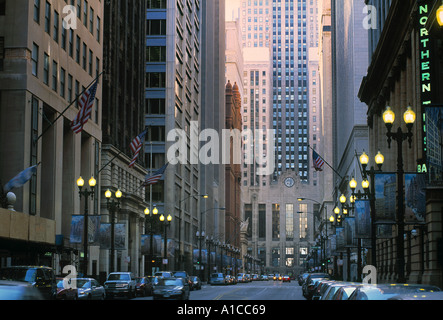 La Salle Street, Chicago, Illinois, USA Stockfoto