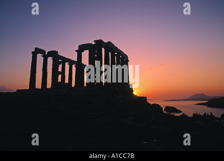 Tempel des Poseidon, Kap Sounion, Griechenland Stockfoto