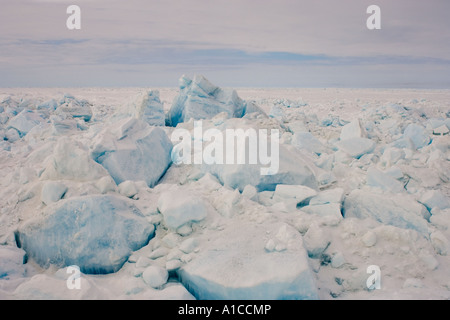 Eis im gefrorenen Chukchi-Meer vor Point Barrow, arktisches Alaska Stockfoto