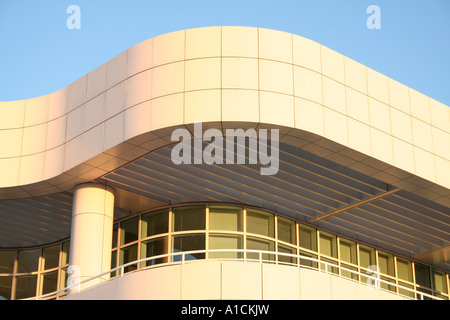 Detail der Architektur des Getty Center, Los Angeles, Kalifornien, USA. Stockfoto