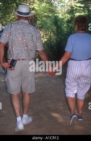 Senioren im Urlaub Stockfoto