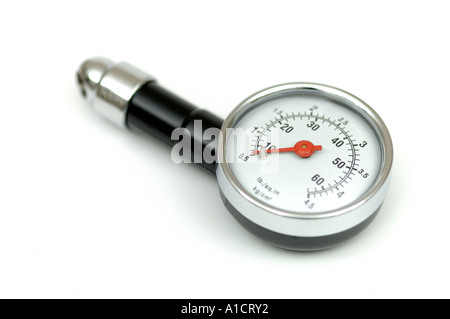 Reifen Manometer Stockfoto