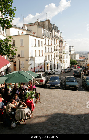 Cafe-Bar in Montmartre Paris Frankreich Stockfoto