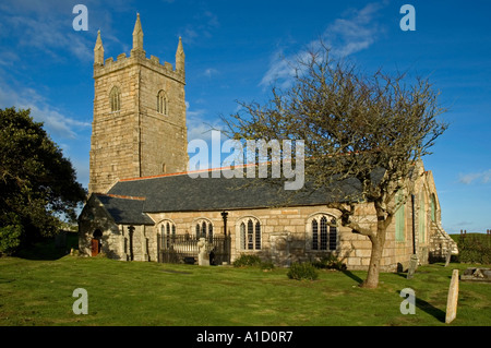 die alte Kirche von st.uny in Lelant in Cornwall, england Stockfoto