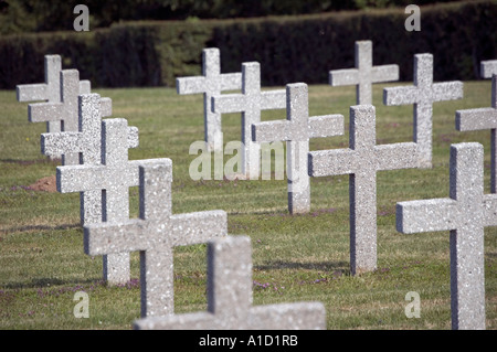 1. Weltkrieg-Friedhof in Hartmannswillerkopf, Elsass. Frankreich Stockfoto
