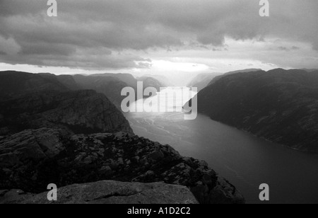 Lysefjord Stockfoto