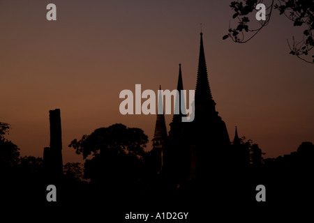 Wat Phra Si Sanphet Tempel in Ayutthaya historischen Park, Thailand Stockfoto