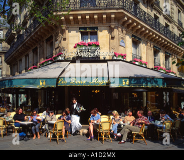 Straßencafé Paris Frankreich Stockfoto