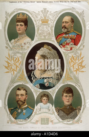 Königin Victoria Familie Stockfoto