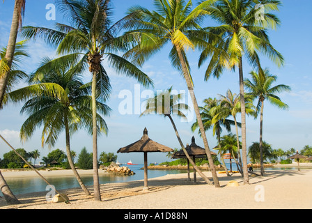 SENTOSA Island Isle SILOSO BEACH Resort Singapur Asien Stockfoto