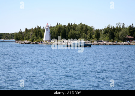 Leuchtturm Georgian Bay Lake Huron Ontario Kanada Stockfoto