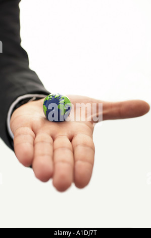 Die Welt in meiner hand Stockfoto