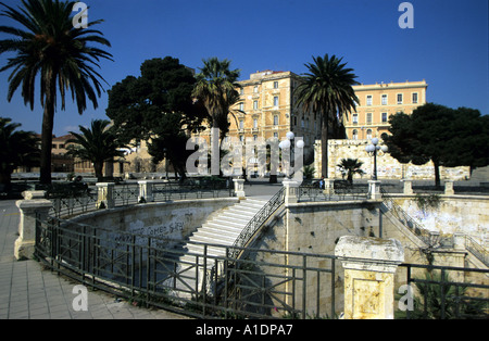 Bastione di San Remy Cagliari Stockfoto