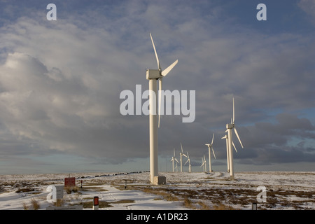 Ovenden Moor Wind Farm Wainstalls Halifax UK Stockfoto