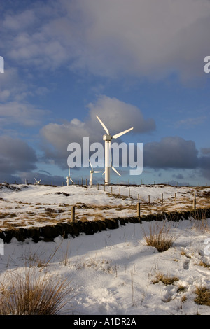 Ovenden Moor Wind Farm Wainstalls Halifax UK Stockfoto