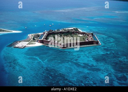 Florida Keys Dry Tortugas Fort Jefferson Antenne Stockfoto