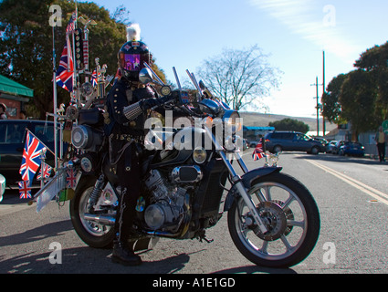 Auf ein Eisen-Pferd Reiten Biker Motorrad Marin County California Vereinigte Staaten von Amerika Stockfoto