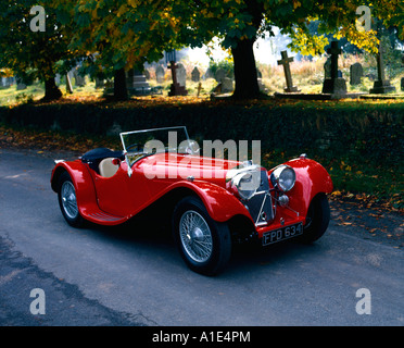 Jaguar SS 100 1937 zweisitzigen Sportwagen öffnen Stockfoto