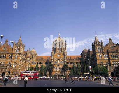 Chhatrapati Shivaji Terminus, früher benannt Victoria Terminus in Mumbai Indien Stockfoto