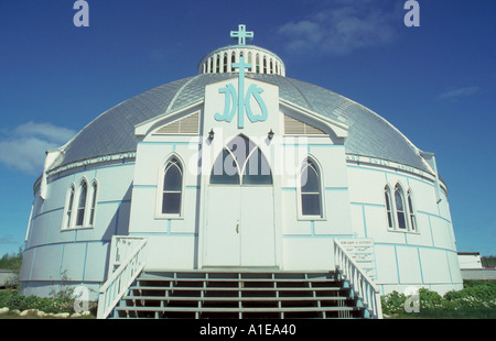 Iglu Kirche Inuvik NWT Stockfoto