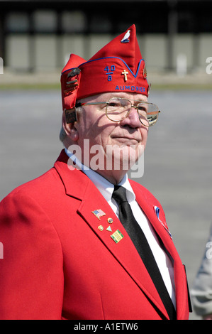 Militär-Veteranen Teilnahme an Aktivitäten auf ein Memorial Day Festival und parade Stockfoto