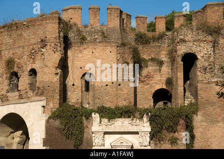 Porta Pinciana Tor in der Aurelianischen Mauern zwischen 271 AD und 275 AD während der Herrschaft der römischen Kaiser Aurelian und Probus in Rom Italien Stockfoto