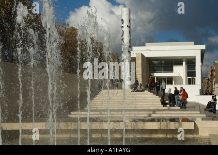 Außenansicht des Museum der Ara Pacis, die Häuser der Ara Pacis von Augustus, antiken Monument in Rom Italien Stockfoto