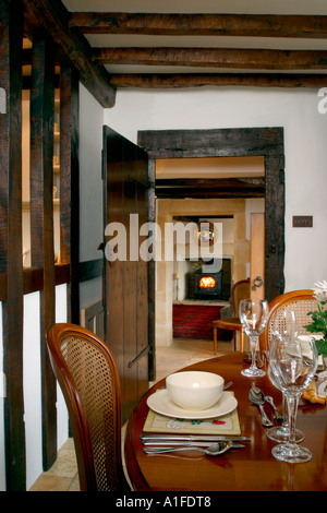 UK Property, Haus innen, traditionelle, Esszimmer. Stockfoto