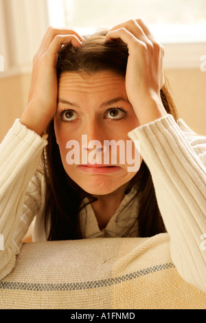 Besorgt Mädchen Stockfoto