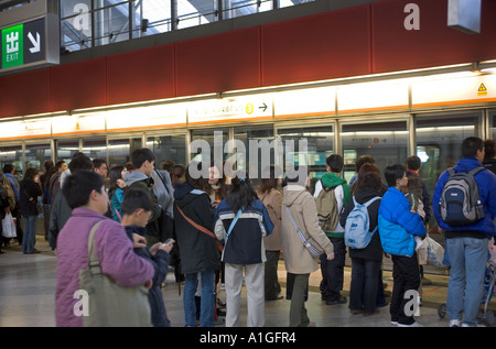 Hong Kong Metro-Linie Stockfoto