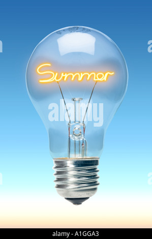 Glühbirne-Sommer Stockfoto