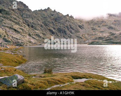 Laguna Grande in Sierra de Gredos Avila Provinz Spanien Stockfoto