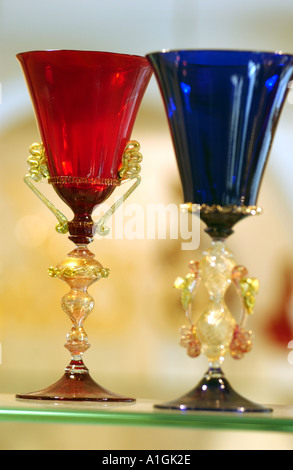 Venedig. Italien. Murano-Glas für den Verkauf in einem Geschäft in Venedig. Stockfoto