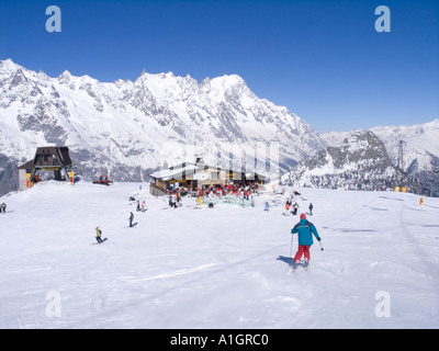 COURMAYEUR ITALIEN Stockfoto