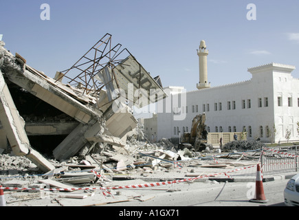 Abriss der Gebäude in Doha, Katar. Stockfoto