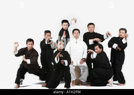 Porträt einer Gruppe von Menschen, die Kampfkünste Stockfoto