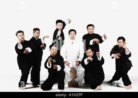 Porträt einer Gruppe von Menschen, die Kampfkünste Stockfoto