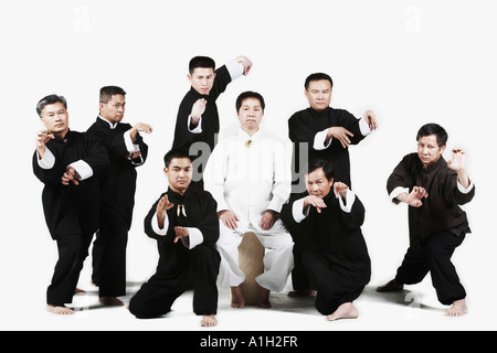 Porträt einer Gruppe von Menschen, die Kampfkünste Stockfoto