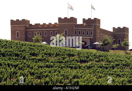 Stellenbosch Wine Route entlang der R44 Autobahn Western Cape Südafrika RSA Sentinel Castle estate Stockfoto