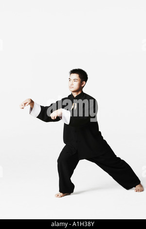 Junger Mann Kampfkünste Stockfoto