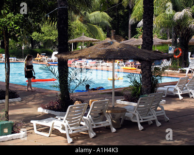 Ethiopian Hotelschwimmbad Kololi Gambia Stockfoto