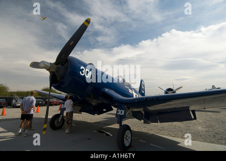 Corsair Marine Palm Springs Air Museum California Stockfoto