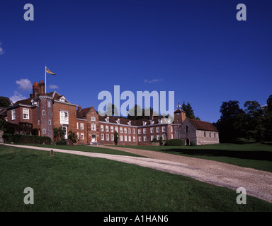 Stonor Parkhaus gelegen in einem Tal in der Nähe von Henley on Thames. Die Stonor Familie haben seit dem 12. Jahrhundert in dem Haus wohnte. Stockfoto