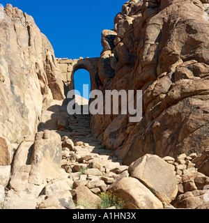 Elijahs Becken Berg Sinai Ägypten Nordafrika Stockfoto