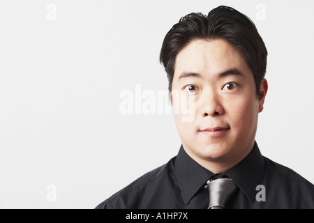 Porträt eines Geschäftsmannes suchen überrascht Stockfoto