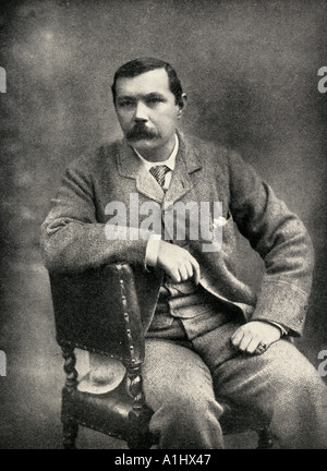 Sir Arthur Conan Doyle, 1859 - 1930. Der britische Schriftsteller und Arzt. Stockfoto