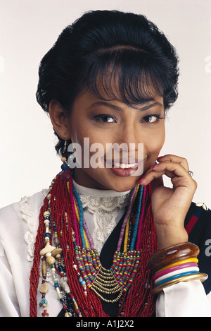 Indische Braut von Nagaland in traditionelle Hochzeit Kleid Indien Herr #118 Stockfoto