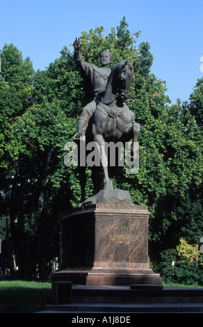 Statue von Amir Temur in Amir Timur Gärten Taschkent Usbekistan Stockfoto