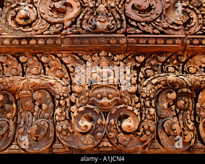 Banteay Srei Tempel Angkor, Kambodscha Stockfoto