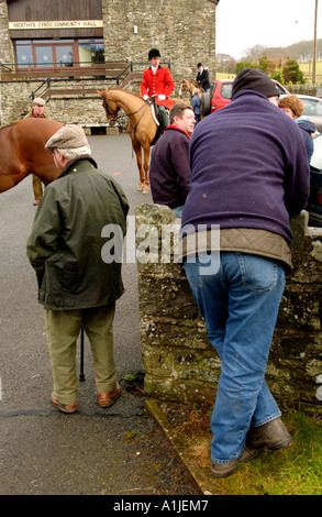 Brecon und Talybont Hunt montieren am oberen Kapelle Powys Wales UK GB Stockfoto